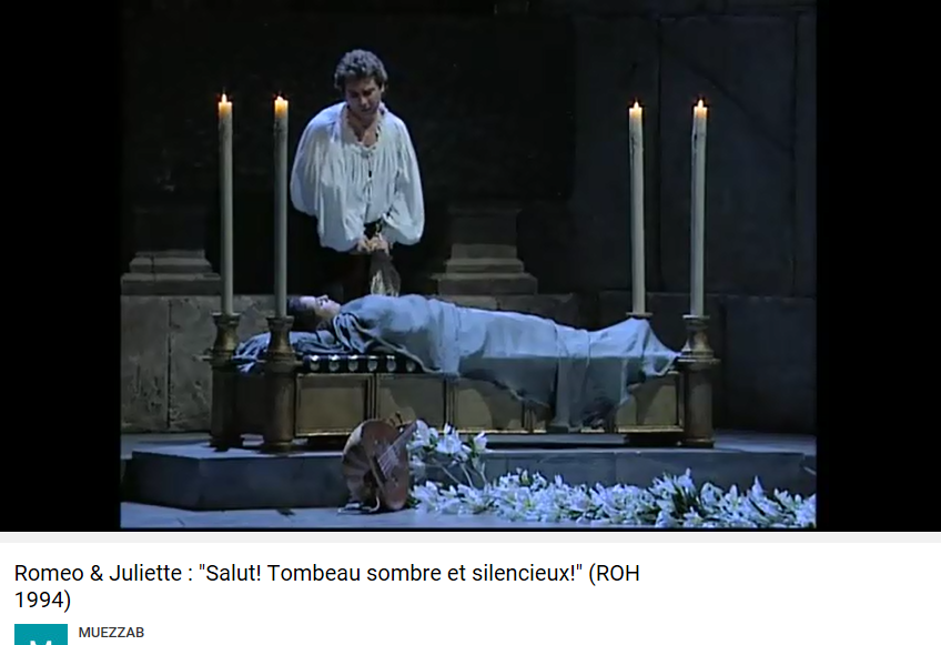 Gounod Roméo et Juliette Salut tombeau sombre