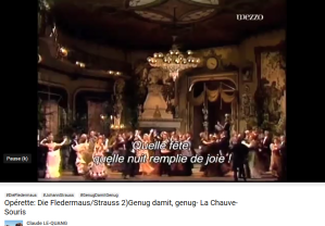 Strauss J Fledermaus Genug damit genug (valse 2e acte)