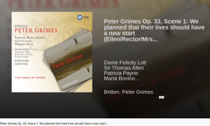 Britten Peter Grimes We planned that their lives